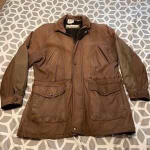 Perry Ellis Suede Leather Winter Jacket